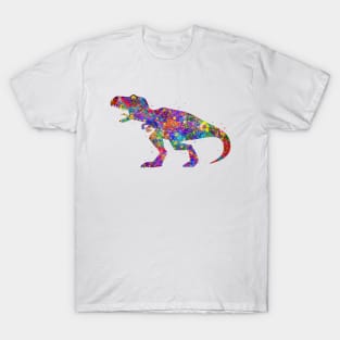 Tyrannosaurus rex dinosaur watercolor T-Shirt